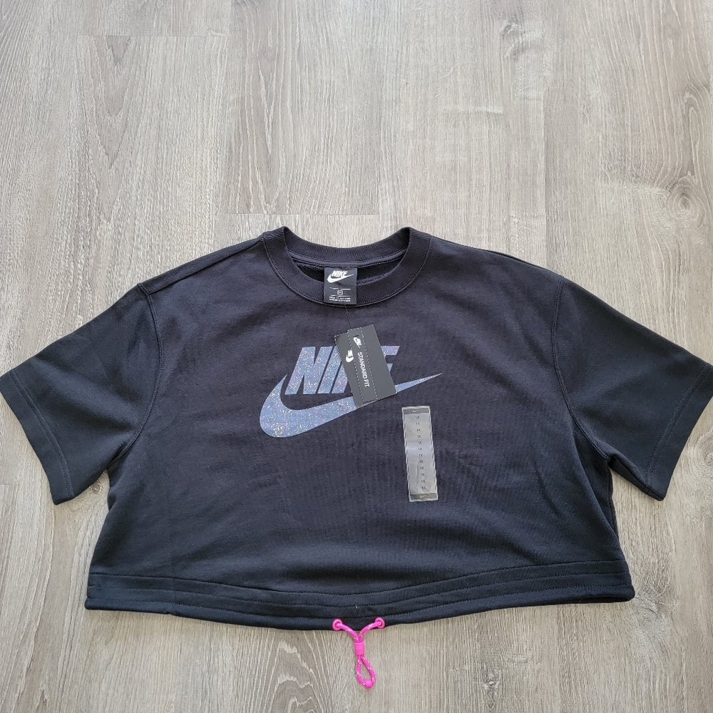 BRAND NEW Nike Sportswear Icon Clash Crop Short Sleeve Top Women's Size 1X
